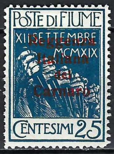 Italie - Fiume - 1920 - Y & T n° 122 - MNG