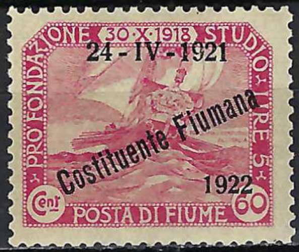 Italie - Fiume - 1922 - Y & T n° 164 - MNH