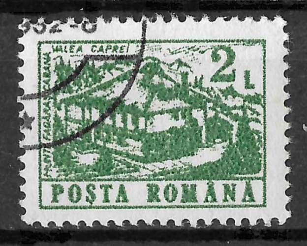 Roumanie 1991 - YT3966 - Auberge de jeunesse à Valea Caprei, montagnes de Fagaras - oblitéré
