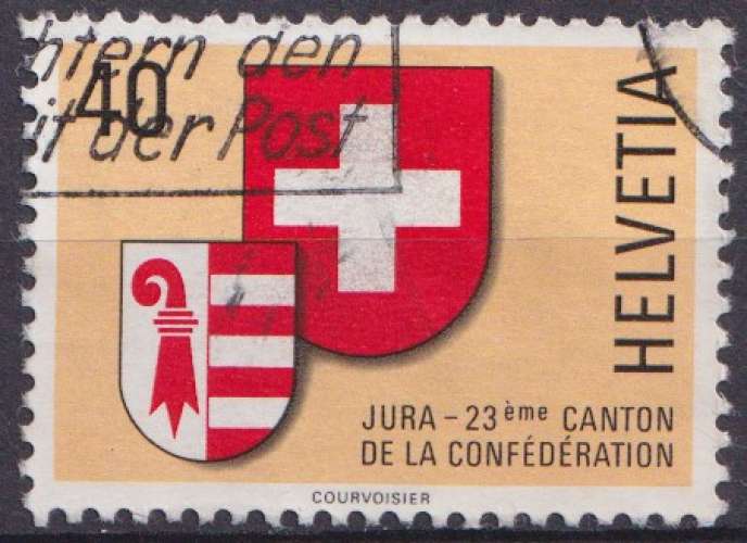 Suisse 1978 Y&T 1071 oblitéré - Ecusson Jura 