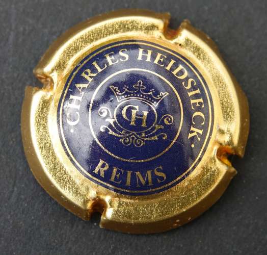 Capsule de champagne Charles Heidsieck Reims couronne et 