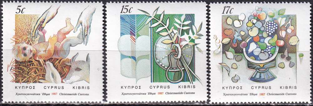 chypre ... n° 686 à 688  neufs** ... 1987