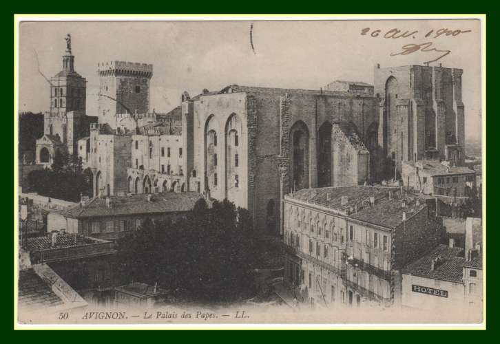 CPA (84) AVIGNON Palais des Papes voy 1900 