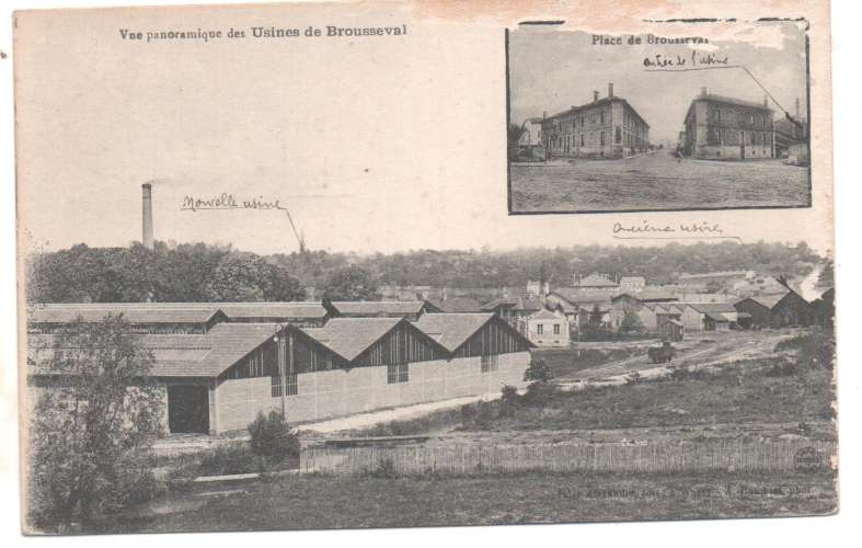 cpa 52 vue panoramique des Usines de Brousseval