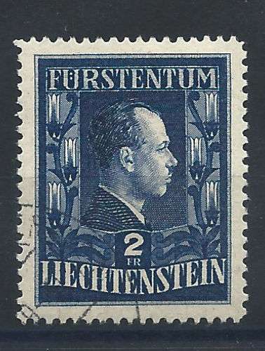 Liechtenstein N°266 obl (FU) 1951 - Prince François-Joseph II