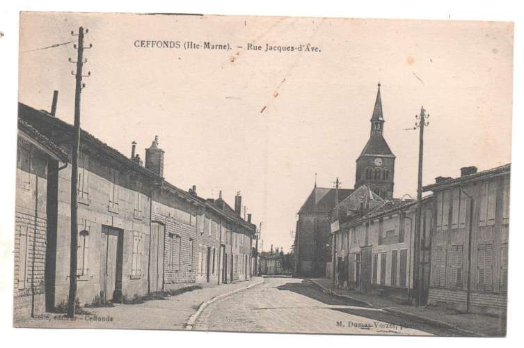 cpa 52 Ceffonds Rue Jacques d'Ave 