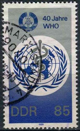 ALLEMAGNE RDA 1988 OBLITERE N° 2820