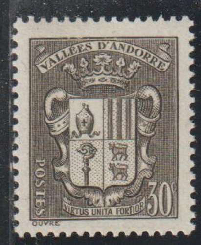 ANDORRE 1937 - Y&T N° 55