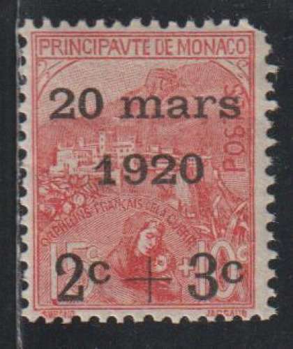 MONACO 1920 - Y&T N° 34