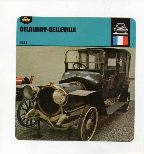 FICHE AUTOMOBILE - DELAUNAY-BELLEVILLE