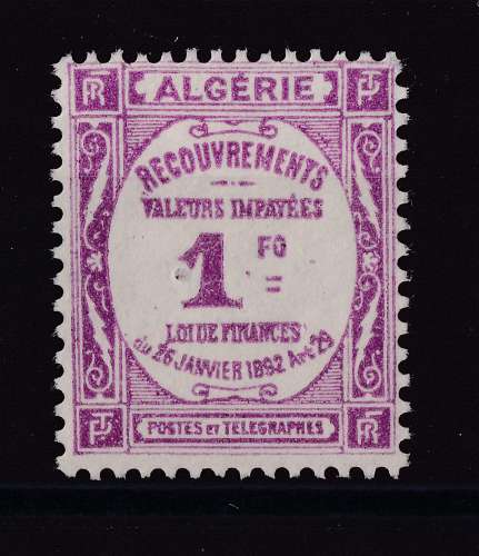 ALGERIE  Y/T  Taxe  n° 19  neuf *  1926