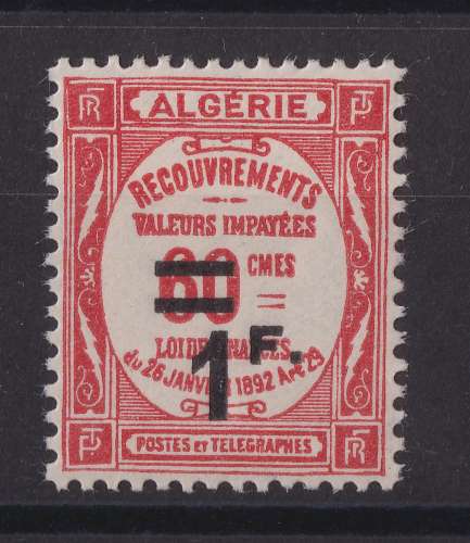 ALGERIE Y/T  Taxe  n° 23  neuf *  1926