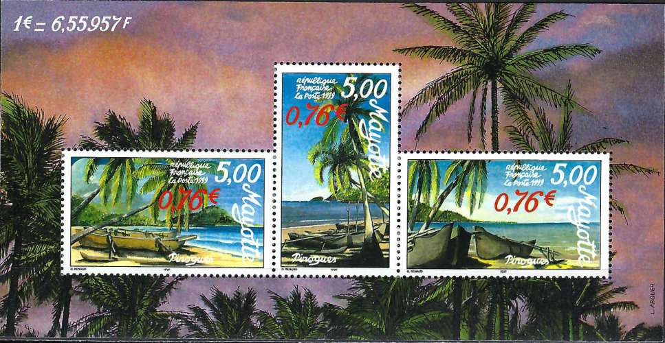 Mayotte - 1999 - Y & T n° 2 Blocs & feuillets - MNH