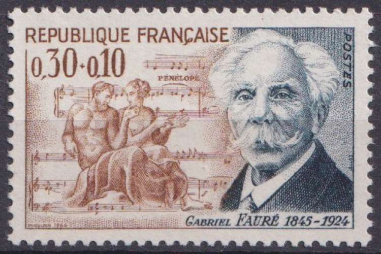 France 1966 Y&T 1473 neuf ** - Gabriel Fauré 