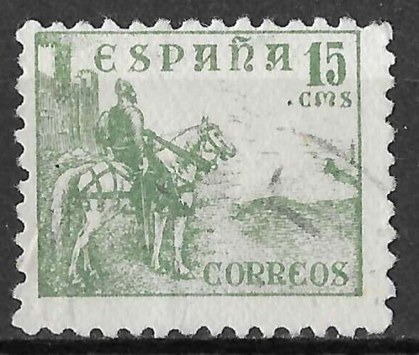 ESPAGNE 1937 - YT 580 - Le Cid Campeador. Militaire espagnol - oblitéré