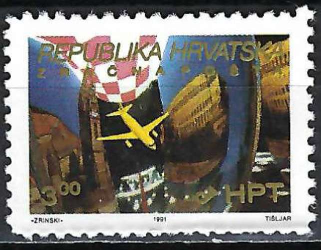 Croatie - 1991 - Y & T n° 3 Poste aérienne - MNH