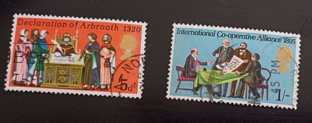 GB 1970 Anniversaries  YT 586 / 588
