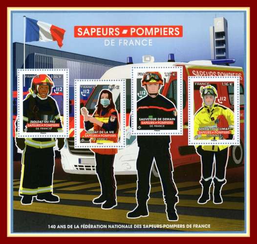 Bloc N° F 5584 Sapeurs Pompiers 2022 ** MNH