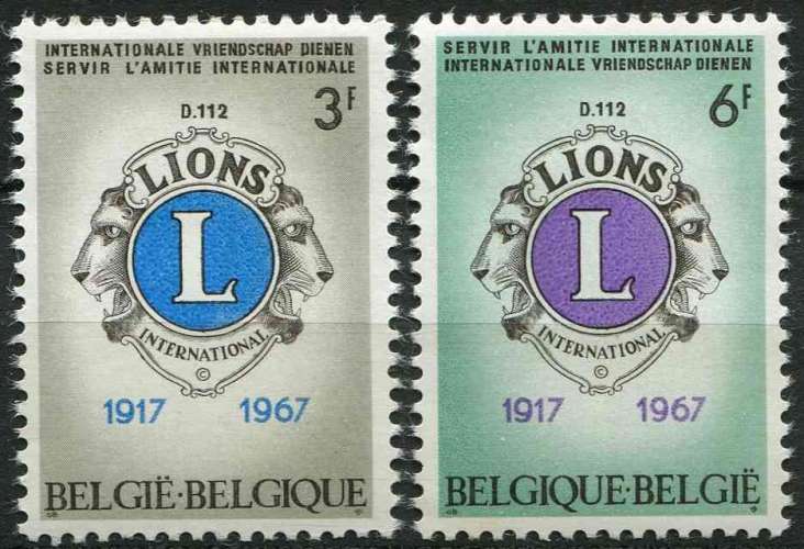 BELGIQUE 1966 NEUF** MNH N° 1404 1405