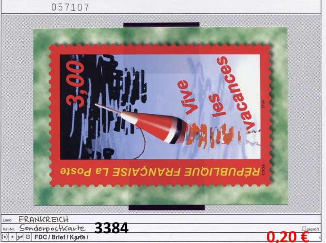France - Entier postaux selon scan - Yvert 3243 / Michel 3384