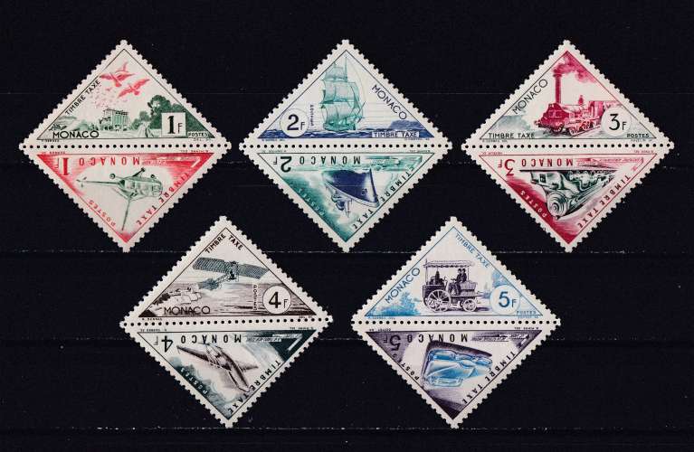 MONACO  Y/T   Taxe  n° 39A/55    neuf **   1953
