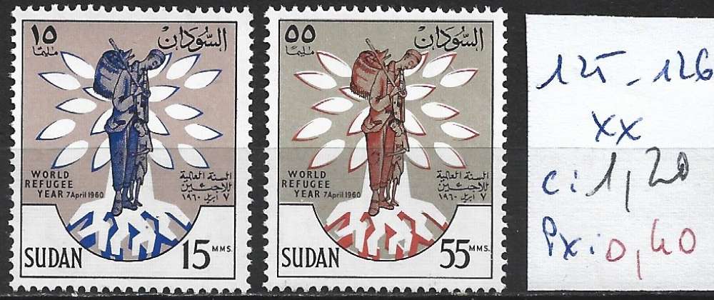 SOUDAN 125-126 ** côte 1.20 € 
