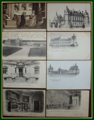 Lot 8 CPA Précurseurs CHANTILLY (60) voy. et non
