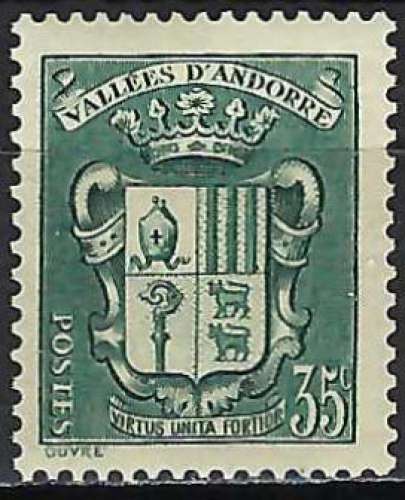 Andorre Français - 1937-43 - Y & T n° 56 - MNH