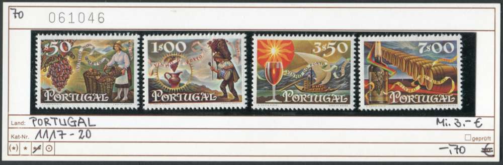 Portugal 1970 - Michel 1117-1120 - ** neuf mnh
