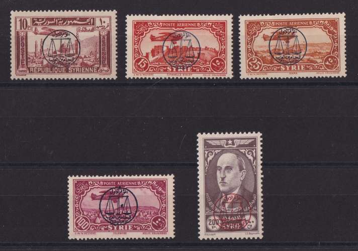 SYRIE   Y/T    PA n° 107/111   neuf *   1944