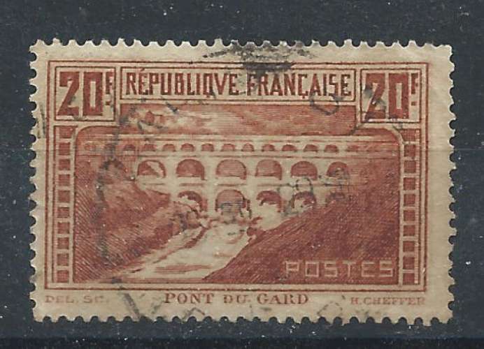 France N°262 Obl (FU) 1929/31 - Pont du Gard