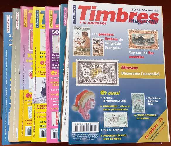 2009 - Timbres Magazine – Année complète