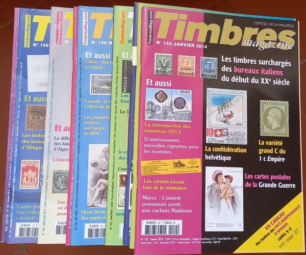2014 - Timbres Magazine – Année complète