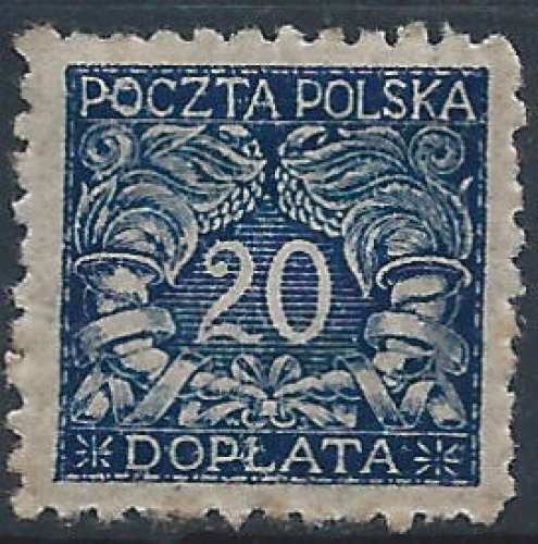 Pologne - 1919 - Y & T n° 26 Timbre-taxe - MNG
