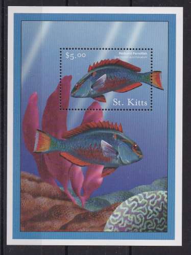 SAINT KITTS (Saint Christophe).  Y/T   Bloc n° 35   neuf **   2001