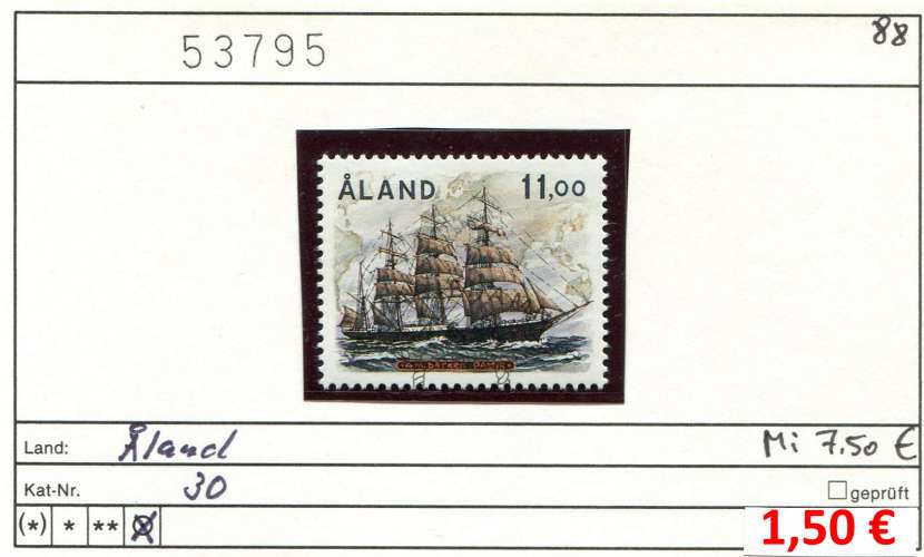 Aland 1988 - Michel 30 - oo oblit.