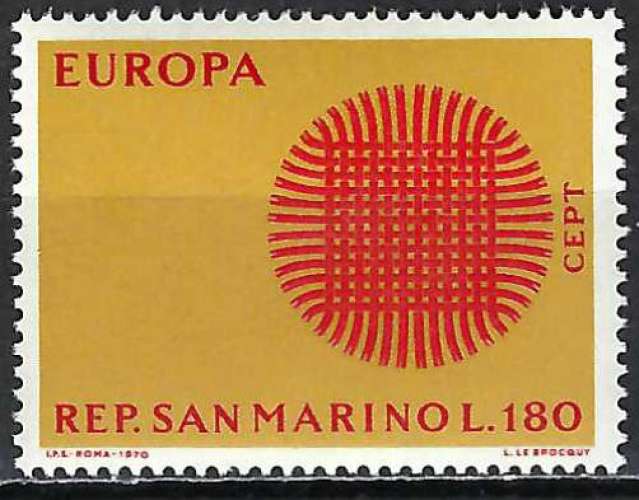 Saint-Marin - 1970 - Y & T n° 763 - Europa - MNH