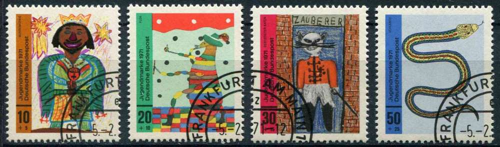 ALLEMAGNE RFA 1971 OBLITERE N° 524 à 527