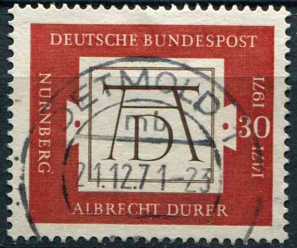 ALLEMAGNE RFA 1971 OBLITERE N° 541
