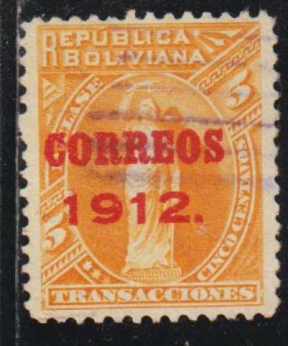 BOLIVIE 1912 - Y&T  N° 94