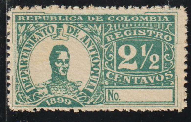 COLOMBIE ANTIOQUIA - Y&T  Recommandée N° 3