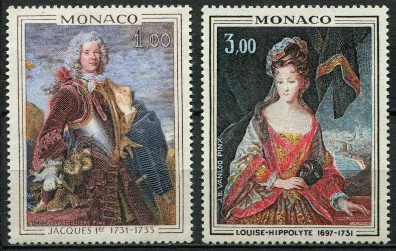 MONACO 1972 NEUF* charnière N° 914 915