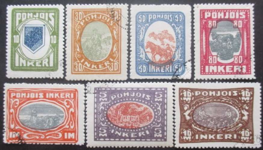 INGRIE série N°8 au 14 oblitéré cote 135€