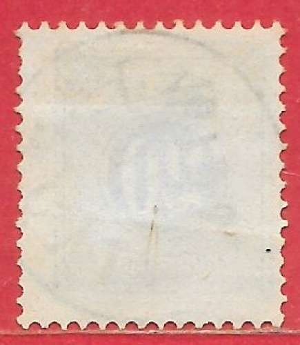 Suède taxe n°6A 20ö bleu (dentelé 13) 1874 o