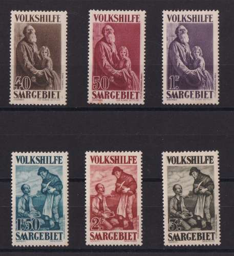 SARRE   Y/T   n° 125/130   neuf *    1929
