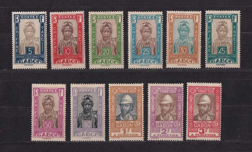 GABON   Y/T  Taxe n° 12/22    neuf *    1930