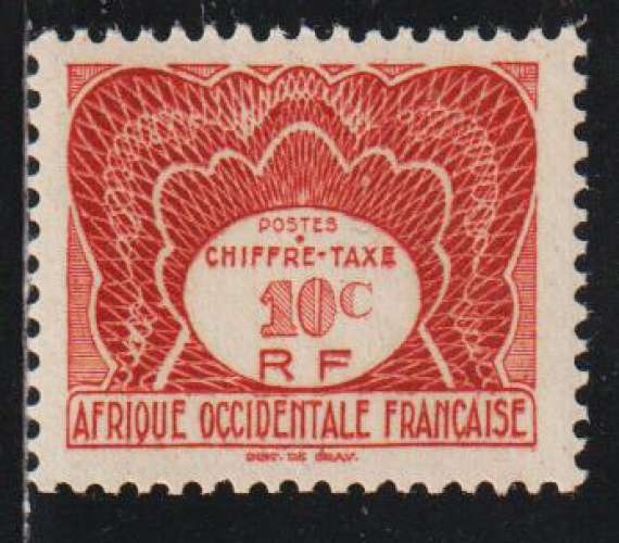 AOF Taxe - Y&T N° 1** AOF Taxe - Y&T N° 1**