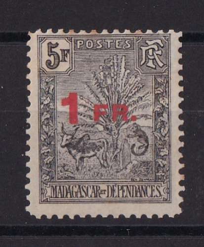 MADAGASCAR   Y/T   n° 124   neuf *    1921  (voir détail)