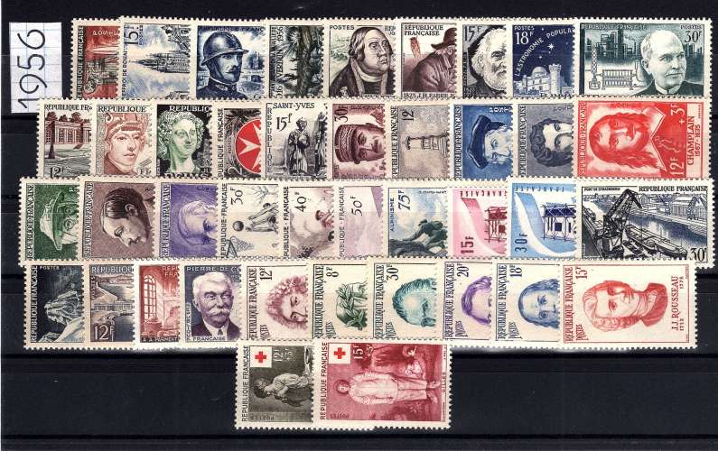 France 1956 : Année complète neuve ** / TB