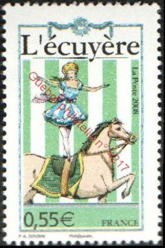 France n° 4217 ** Art - Cirque - Cheval et l'écuyère